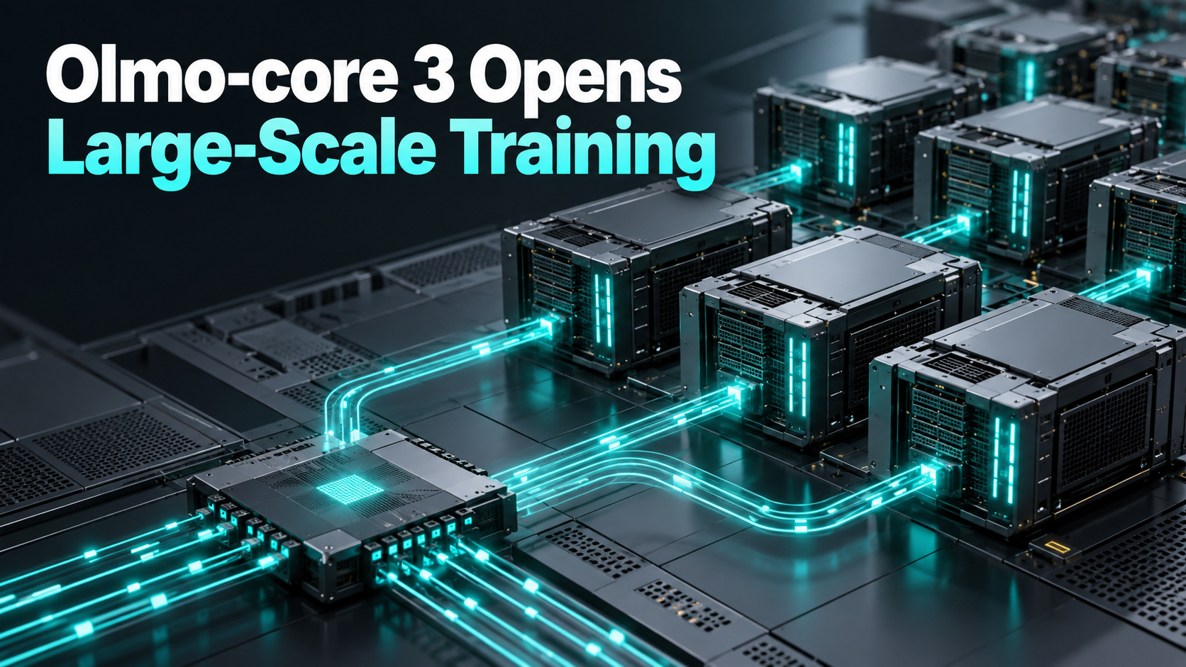 News card: Ai2 releases Olmo-core 3 for large mixture-of-experts training