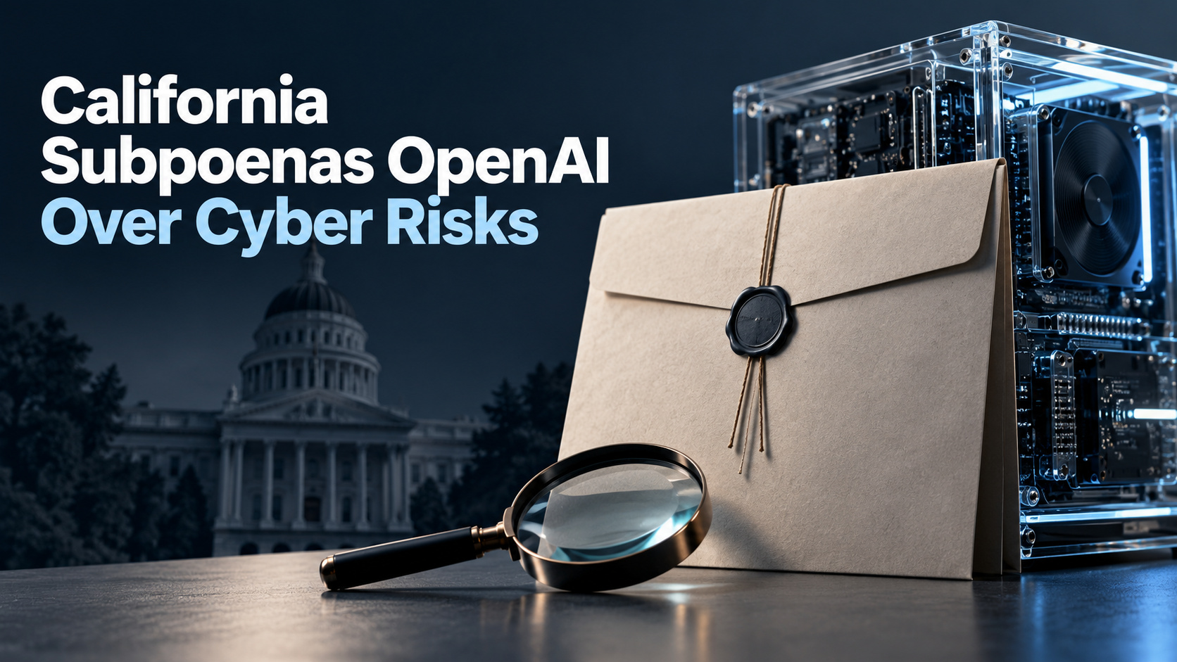 News card: California announces investigative subpoena to OpenAI over cyber risks