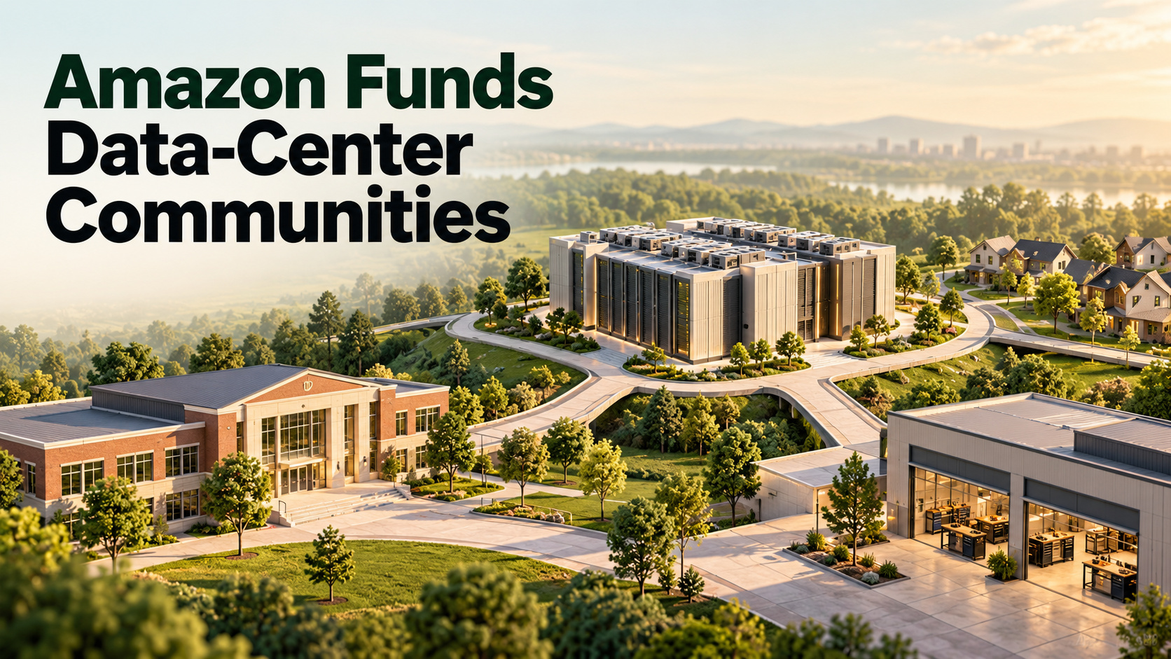 News card: Amazon pledges over $1 billion to data-center communities
