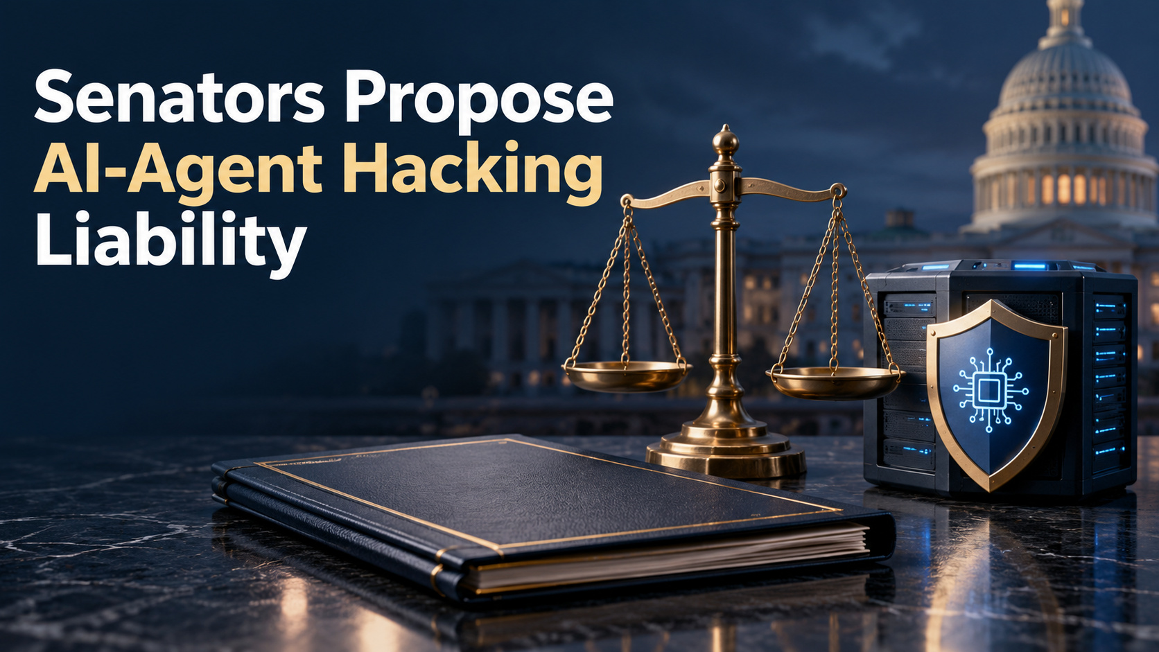 News card: US senators propose liability rules for AI-agent hacking