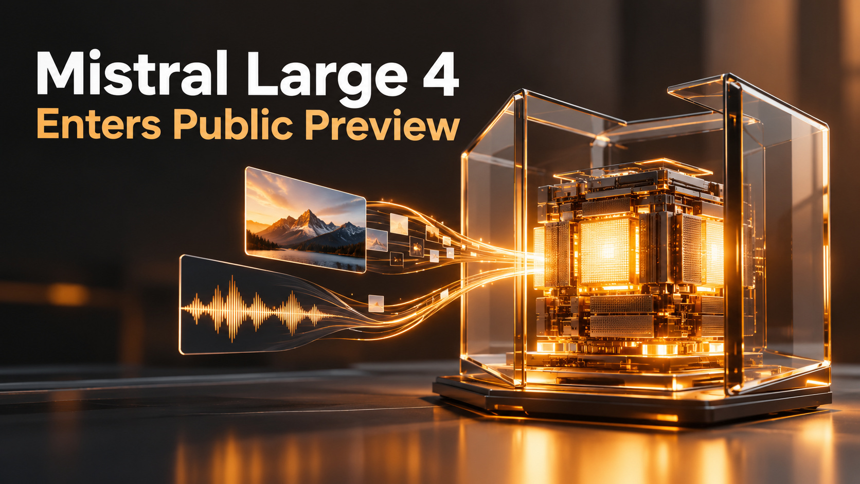 News card: Mistral launches Large 4 public preview ahead of open weights