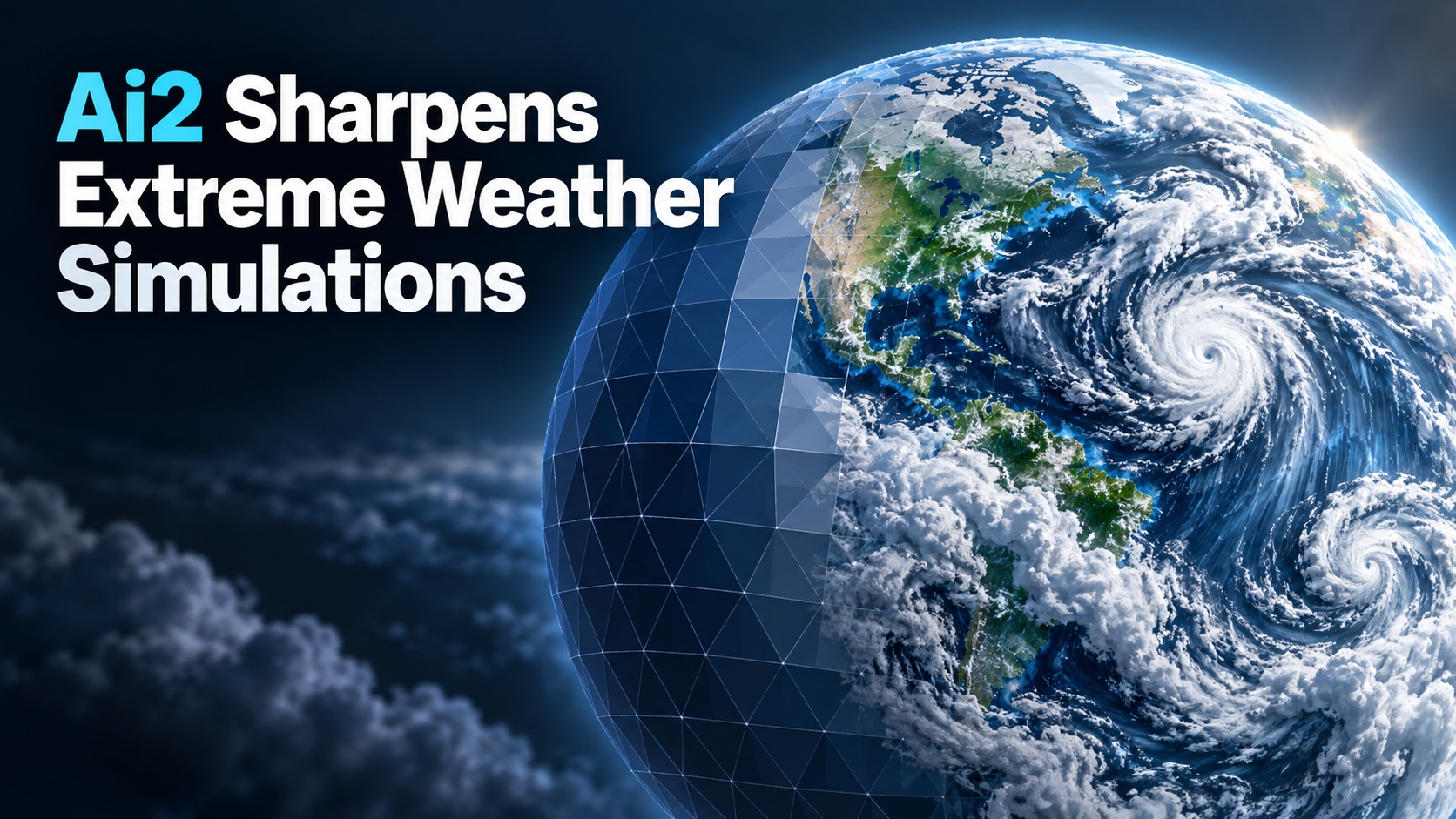 News card: Ai2 introduces HiRO-ACEv2 for detailed climate simulations