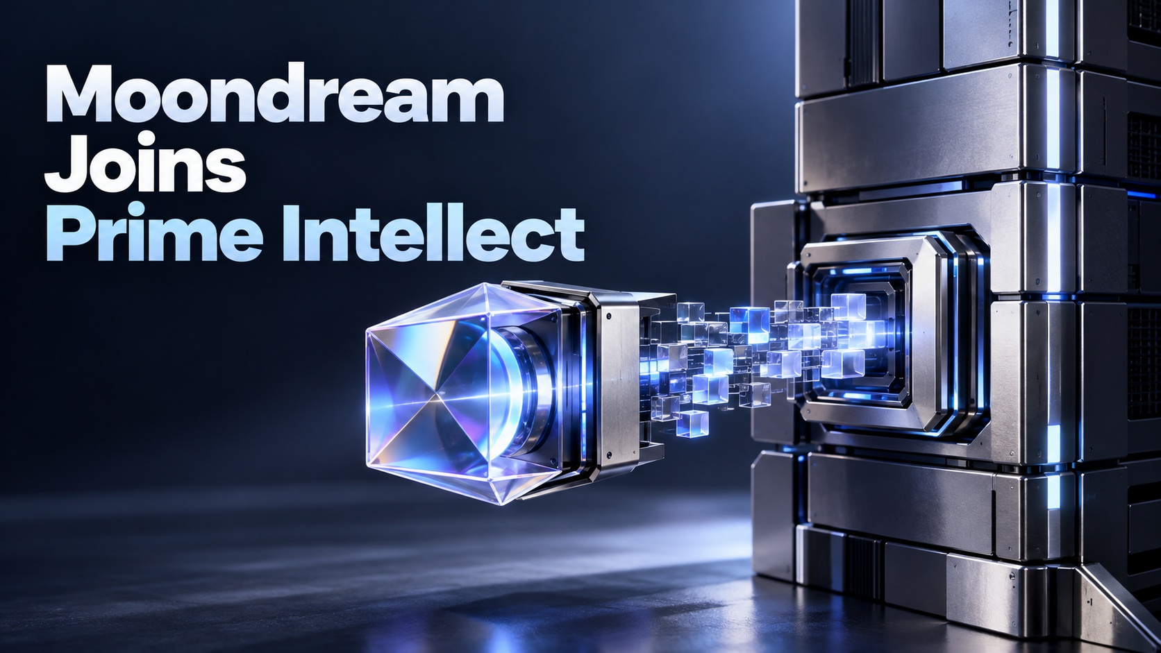 News card: Prime Intellect acquires Moondream to expand multimodal AI