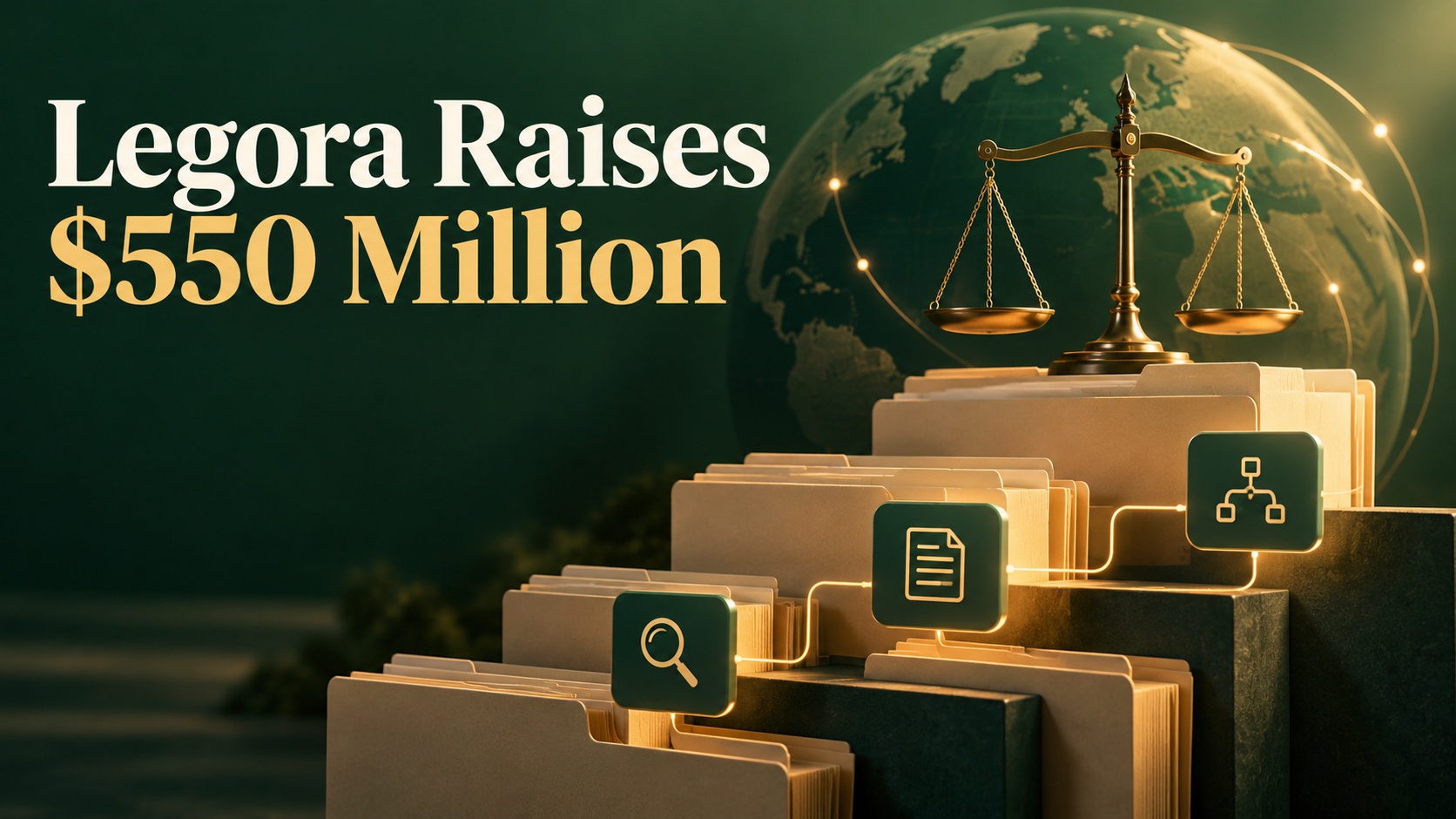 News card: Legora raises $550 million for legal AI expansion